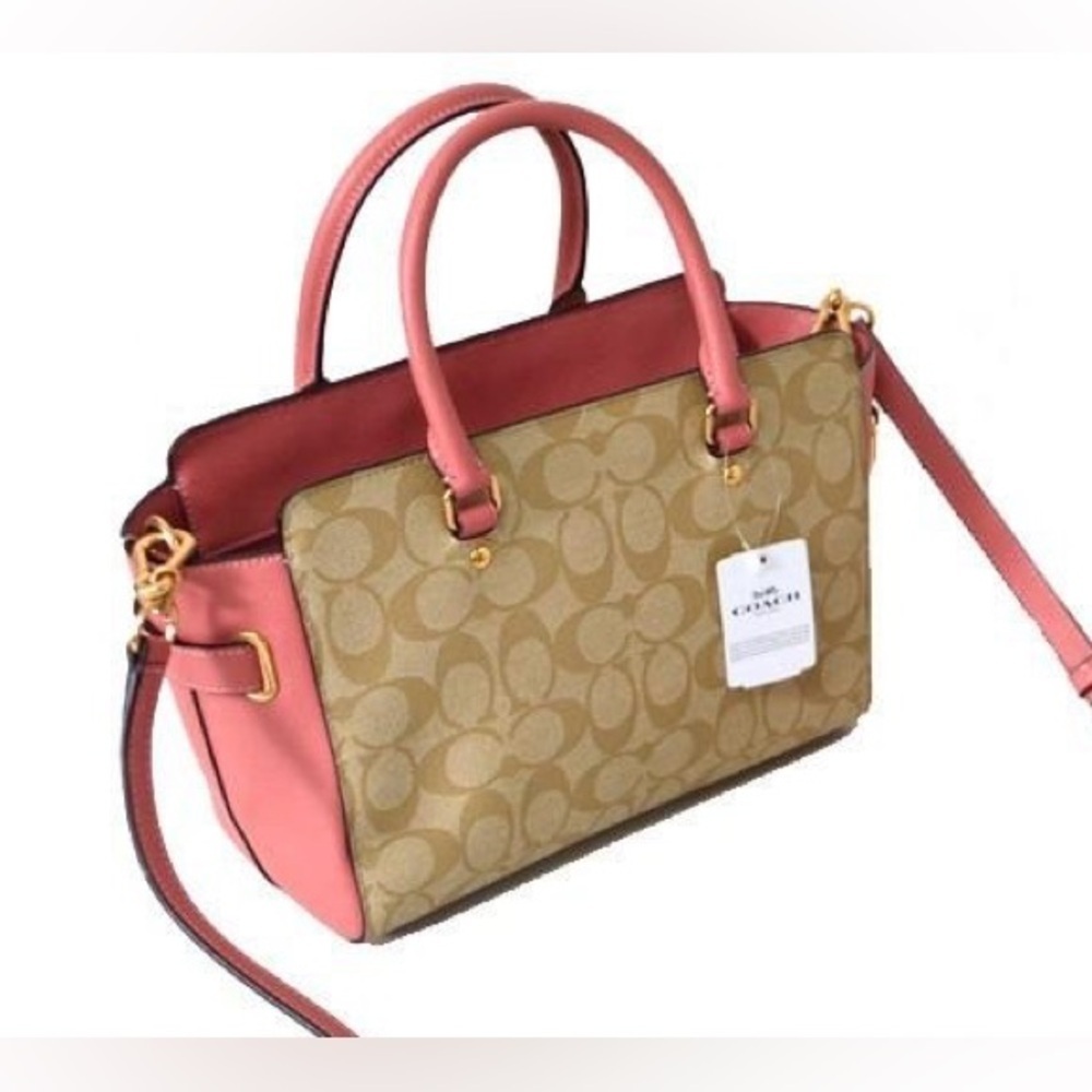 NEW! RARE Coach Blake Carryall 25 in Floral Appliqué Purses Bag Designer Womens - Picture 5 of 14
